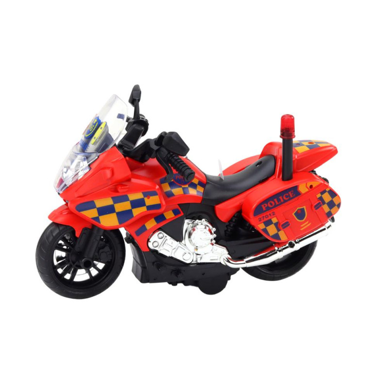 Motocykl Policyjny Motor Wóz Policyjny Światło Dźwięk Motorek Mix