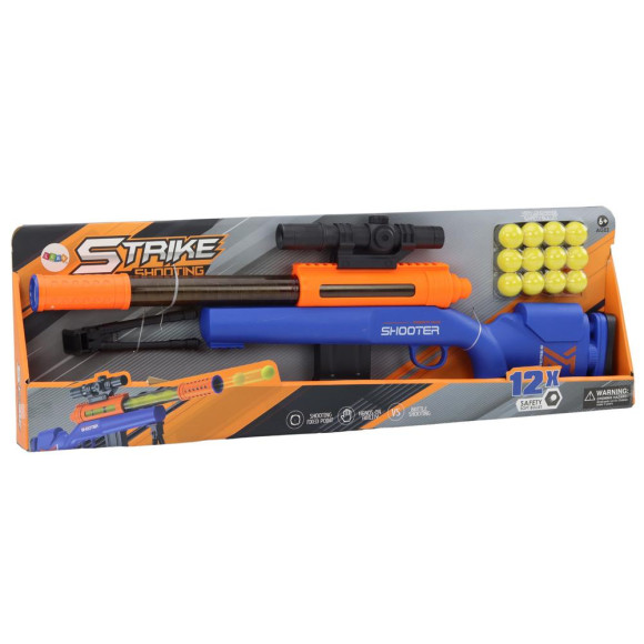 Duży Karabin Na Miękkie Kulki Stojak Teleskop Niebieski Duży Karabin Na Miękkie Kulki Stojak Teleskop Niebieski