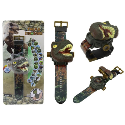 Zegarek Projektor 3D Dinozaur Tyranozaur Rex 22cmx 6,5cm x 4,5cm