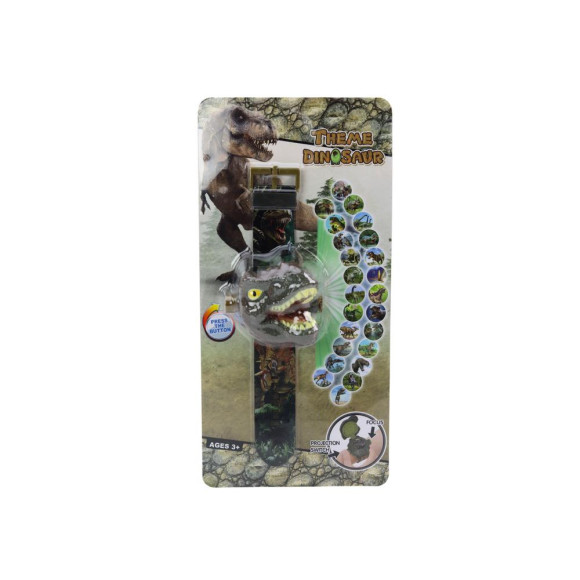 Zegarek Projektor 3D Dinozaur Tyranozaur Rex 22cmx 6,5cm x 4,5cm
