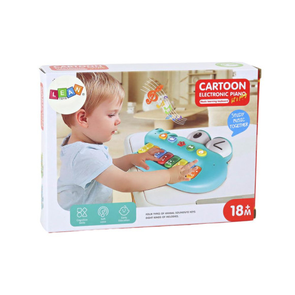 Organki Pianinko Edukacyjne Muzyczne Krokodyl Zielony Dźwięki Światła