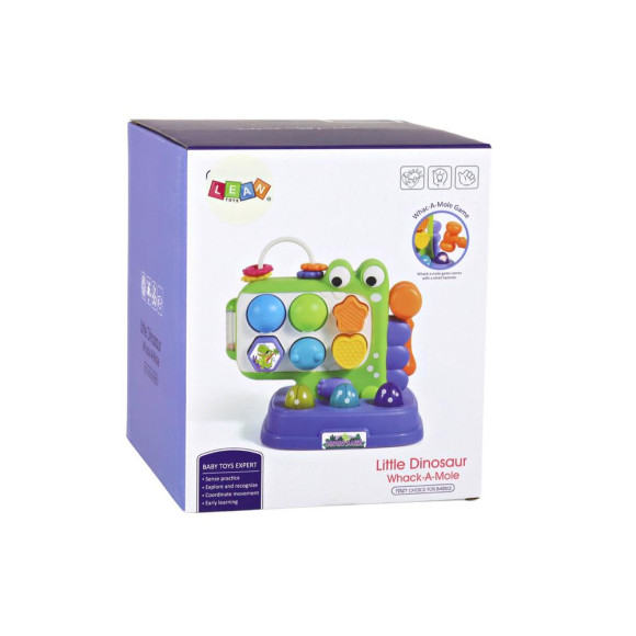 Dinozaur Panel Edukacyjny Whac-A-Mole Sorter Gra Dla Dzieci Fioletowy