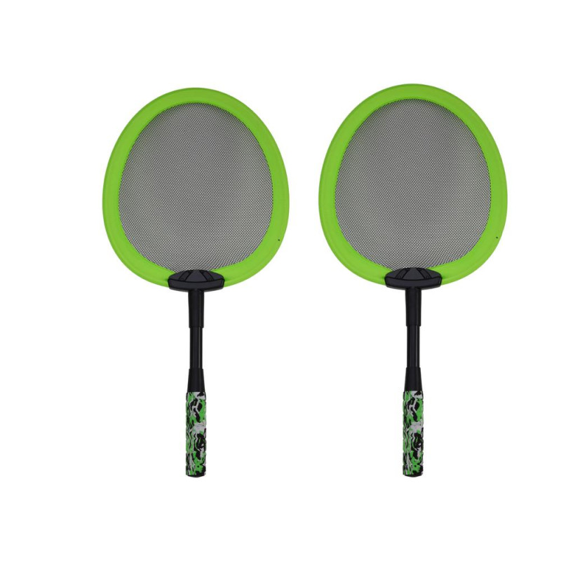 Zestaw 2 Rakietek Do Badmintona Paletki 2 Lotki Badminton Zielony