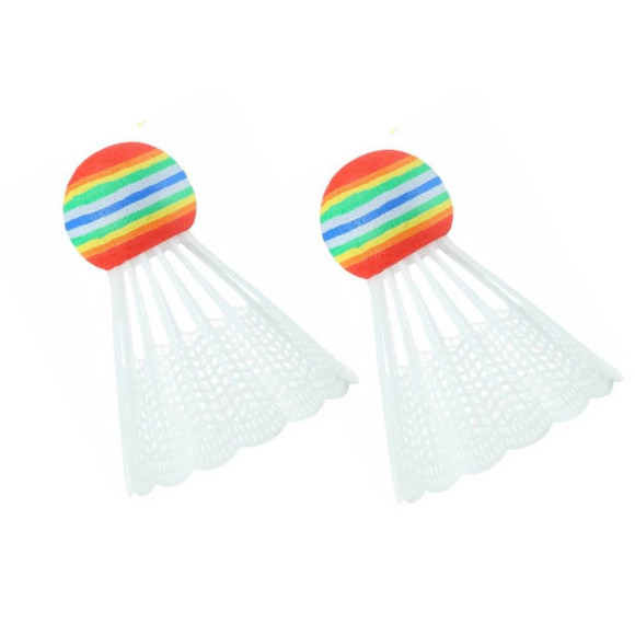Zestaw 2 Rakietek Do Badmintona Paletki 2 Lotki Badminton Zielony Zestaw 2 Rakietek Do Badmintona Paletki 2 Lotki Badminton Zielony