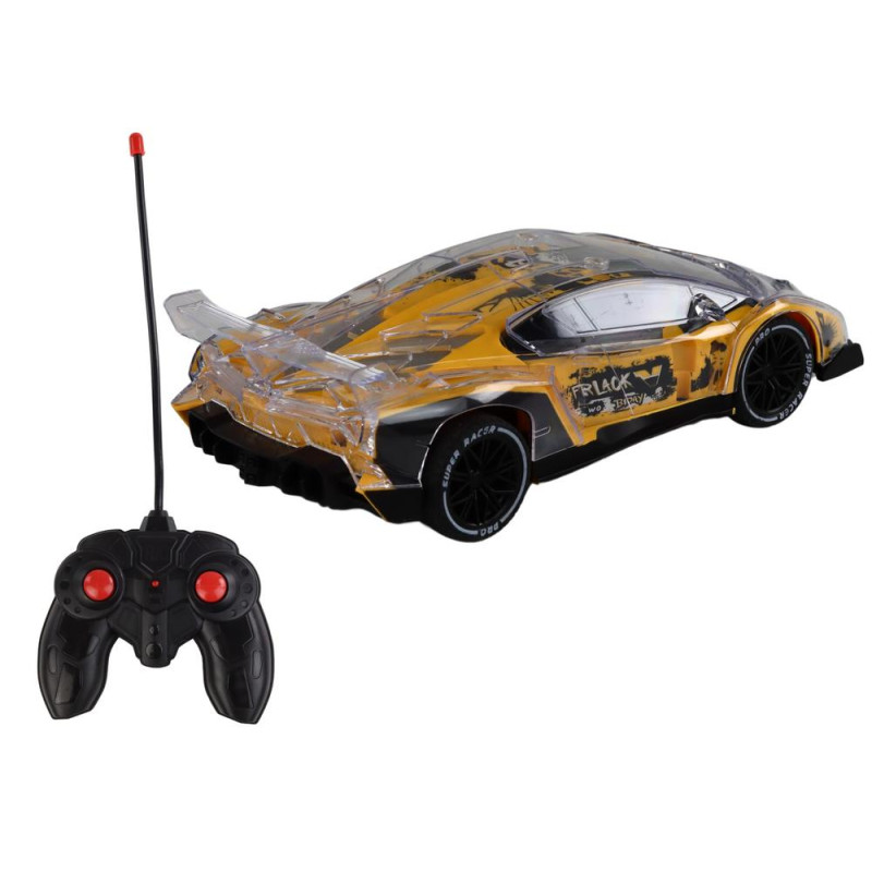 Auto Sportowe Zdalnie Sterowane RC Skala 1:16 Światła Żółte