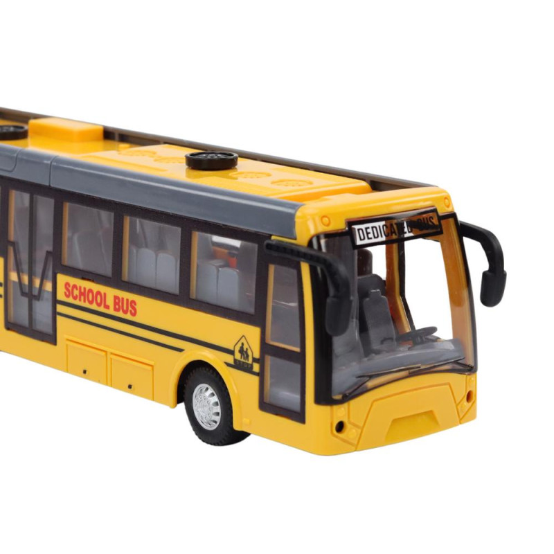 Autobus Szkolny Bus Zdalnie Sterowany Przegubowy RC 1:32 Żółty