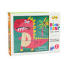 Edukacyjne Puzzle 6w1 Klocki Układanka Kostki 6 Obrazków Dinozaury 9 El.