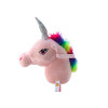 Pluszowa Głowa Jednorożca Na Kiju Hobby Horse Jednorożec Różowy Dźwięki