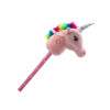 Pluszowa Głowa Jednorożca Na Kiju Hobby Horse Jednorożec Różowy Dźwięki