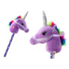Pluszowa Głowa Jednorożca Na Kiju Hobby Horse Jednorożec Fioletowy Dźwięki