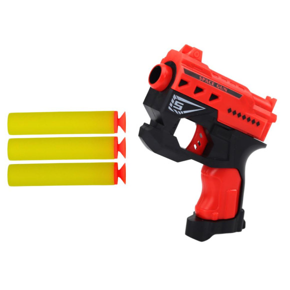 Mini Pistolet Na Strzałki Piankowe Z Przyssawkami Czerwony Mini Pistolet Na Strzałki Piankowe Z Przyssawkami Czerwony