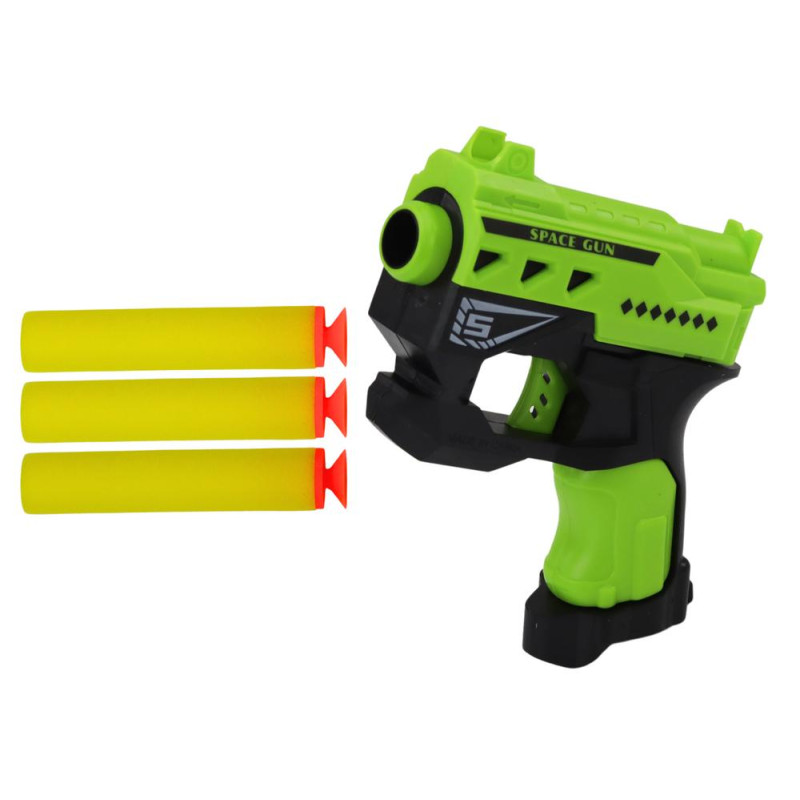 Mini Pistolet Na Strzałki Piankowe Z Przyssawkami Zielony