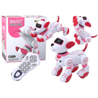 Robot Pies Interaktywny Zdalnie Sterowany Tańczy Wykonuje Polecenia Różowy
