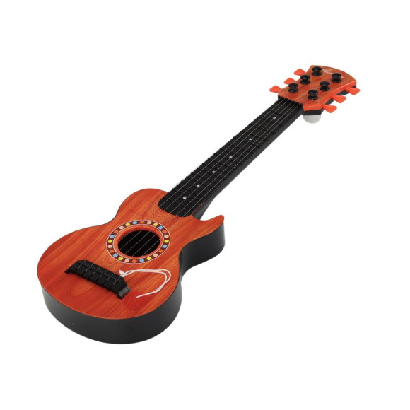 Gitara Zabawkowa Dla Dzieci Kostka Do Gry Drewno Pomarańczowa Gitara Zabawkowa Dla Dzieci Kostka Do Gry Drewno Pomarańczowa