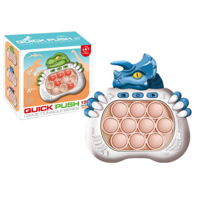 Gra Sensoryczna Dinozaur Pop It Na Baterie Światła Dźwięki Niebieski