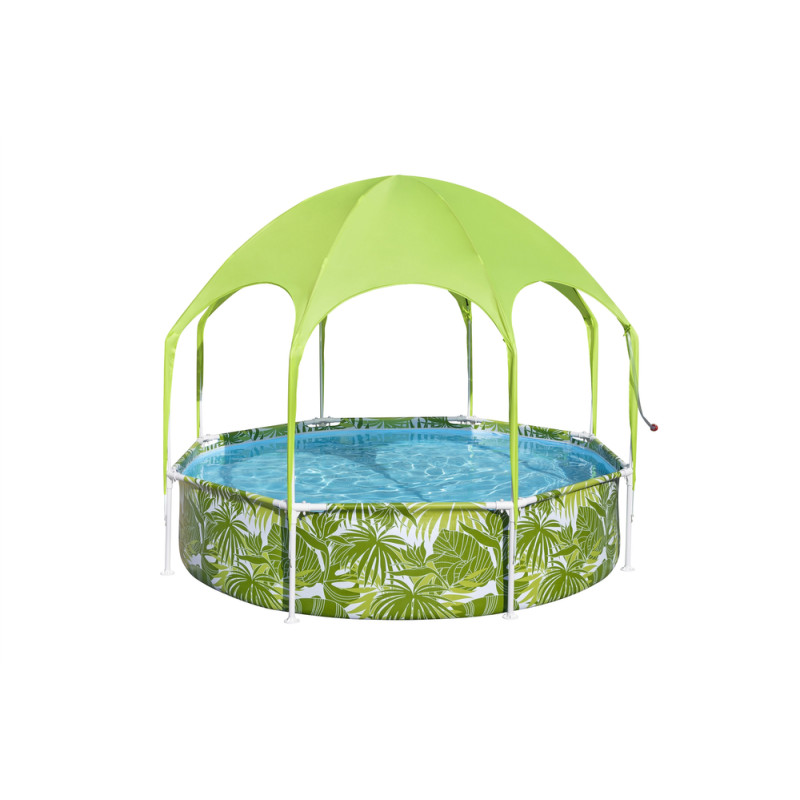 Basen Ogrodowy Stelażowy Dla Dzieci 244 cm x 51 cm Bestway 56432 Zielony