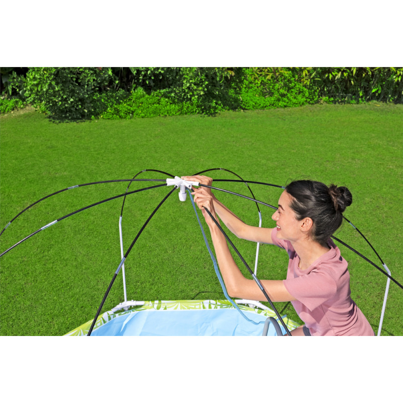 Basen Ogrodowy Stelażowy Dla Dzieci 244 cm x 51 cm Bestway 56432 Zielony