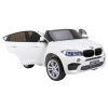 BMW X6M XXL dla 2 dzieci Biały + Pilot + Ekoskóra + Pasy + Wolny Start + MP3 USB + LED BMW X6M XXL dla 2 dzieci Biały + Pilot + Ekoskóra + Pasy + Wolny Start + MP3 USB + LED