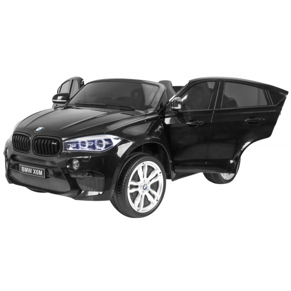 BMW X6M XXL dla 2 dzieci Lakier Czarny + Pilot + Ekoskóra + Pasy + Wolny Start + MP3 + LED BMW X6M XXL dla 2 dzieci Lakier Czarny + Pilot + Ekoskóra + Pasy + Wolny Start + MP3 + LED
