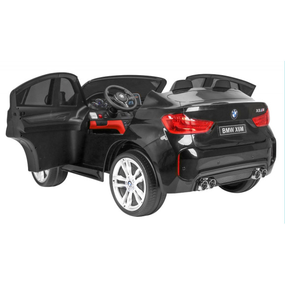 BMW X6M XXL dla 2 dzieci Lakier Czarny + Pilot + Ekoskóra + Pasy + Wolny Start + MP3 + LED BMW X6M XXL dla 2 dzieci Lakier Czarny + Pilot + Ekoskóra + Pasy + Wolny Start + MP3 + LED