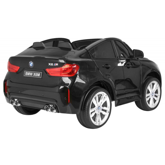 BMW X6M XXL dla 2 dzieci Lakier Czarny + Pilot + Ekoskóra + Pasy + Wolny Start + MP3 + LED BMW X6M XXL dla 2 dzieci Lakier Czarny + Pilot + Ekoskóra + Pasy + Wolny Start + MP3 + LED