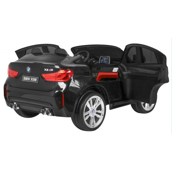 BMW X6M XXL dla 2 dzieci Lakier Czarny + Pilot + Ekoskóra + Pasy + Wolny Start + MP3 + LED BMW X6M XXL dla 2 dzieci Lakier Czarny + Pilot + Ekoskóra + Pasy + Wolny Start + MP3 + LED
