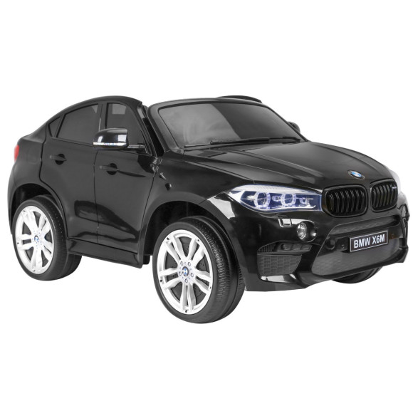 BMW X6M XXL dla 2 dzieci Lakier Czarny + Pilot + Ekoskóra + Pasy + Wolny Start + MP3 + LED BMW X6M XXL dla 2 dzieci Lakier Czarny + Pilot + Ekoskóra + Pasy + Wolny Start + MP3 + LED