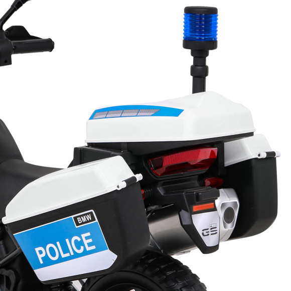 Motor Policyjny BMW F850 GS na akumulator dla dzieci + Kółka pomocnicze + Syrena + Światła + 2 Kufry + Wolny Start Motor Policyjny BMW F850 GS na akumulator dla dzieci + Kółka pomocnicze + Syrena + Światła + 2 Kufry + Wolny Start