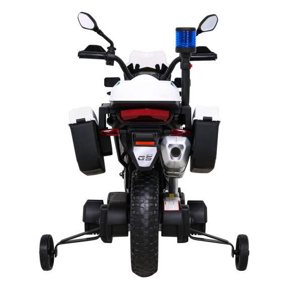 Motor Policyjny BMW F850 GS na akumulator dla dzieci + Kółka pomocnicze + Syrena + Światła + 2 Kufry + Wolny Start Motor Policyjny BMW F850 GS na akumulator dla dzieci + Kółka pomocnicze + Syrena + Światła + 2 Kufry + Wolny Start