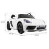 Perfecta Auto dla 2 dzieci Biały + Pompowane koła + Silnik bezszczotkowy + MP3 LED + Wolny Start Perfecta Auto dla 2 dzieci Biały + Pompowane koła + Silnik bezszczotkowy + MP3 LED + Wolny Start