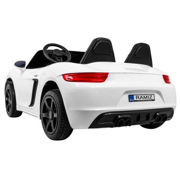 Perfecta Auto dla 2 dzieci Biały + Pompowane koła + Silnik bezszczotkowy + MP3 LED + Wolny Start Perfecta Auto dla 2 dzieci Biały + Pompowane koła + Silnik bezszczotkowy + MP3 LED + Wolny Start