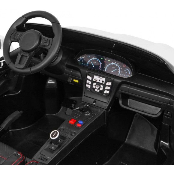 Perfecta Auto dla 2 dzieci Biały + Pompowane koła + Silnik bezszczotkowy + MP3 LED + Wolny Start Perfecta Auto dla 2 dzieci Biały + Pompowane koła + Silnik bezszczotkowy + MP3 LED + Wolny Start