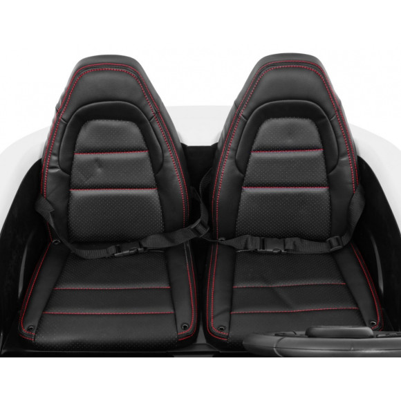 Perfecta Auto dla 2 dzieci Biały + Pompowane koła + Silnik bezszczotkowy + MP3 LED + Wolny Start Perfecta Auto dla 2 dzieci Biały + Pompowane koła + Silnik bezszczotkowy + MP3 LED + Wolny Start