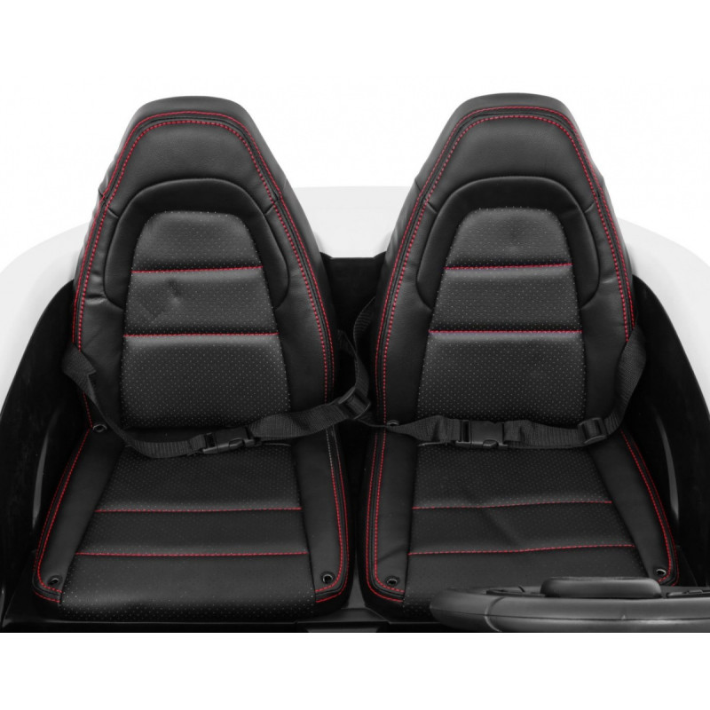 Perfecta Auto dla 2 dzieci Biały + Pompowane koła + Silnik bezszczotkowy + MP3 LED + Wolny Start