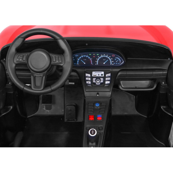 Perfecta Auto dla 2 dzieci Czerwony + Pompowane koła + Silnik bezszczotkowy + MP3 LED + Wolny Start Perfecta Auto dla 2 dzieci Czerwony + Pompowane koła + Silnik bezszczotkowy + MP3 LED + Wolny Start