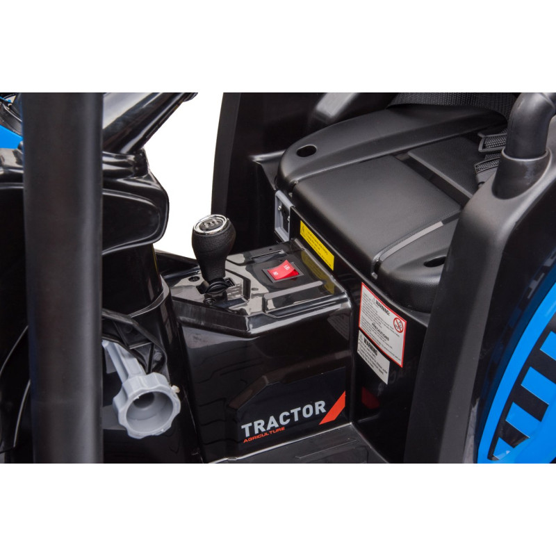 Pojazd MEGA Traktor D68 Z Przyczepką Niebieski