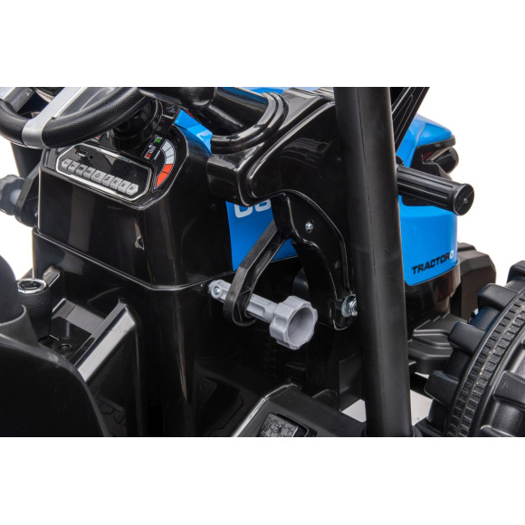 Pojazd MEGA Traktor D68 Z Przyczepką Niebieski Pojazd MEGA Traktor D68 Z Przyczepką Niebieski