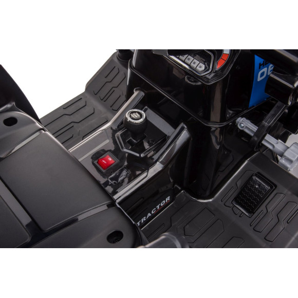 Pojazd MEGA Traktor D68 Z Przyczepką Niebieski Pojazd MEGA Traktor D68 Z Przyczepką Niebieski