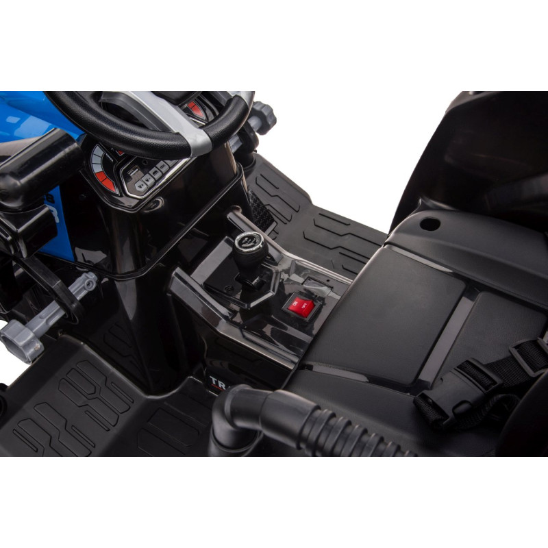 Pojazd MEGA Traktor D68 Z Przyczepką Niebieski