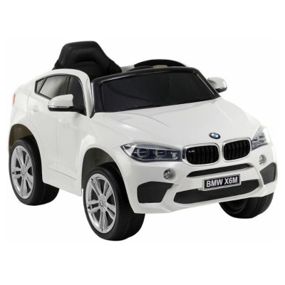 Auto na Akumulator BMW X6 Białe Skóra, EVA EZ