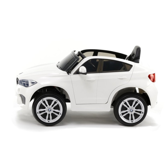 Auto na Akumulator BMW X6 Białe Skóra, EVA EZ Auto na Akumulator BMW X6 Białe Skóra, EVA EZ