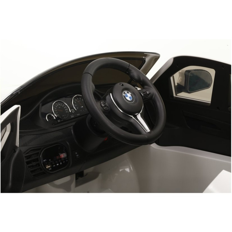 Auto na Akumulator BMW X6 Białe Skóra, EVA EZ