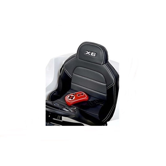 Auto na Akumulator BMW X6 Białe Skóra, EVA EZ Auto na Akumulator BMW X6 Białe Skóra, EVA EZ