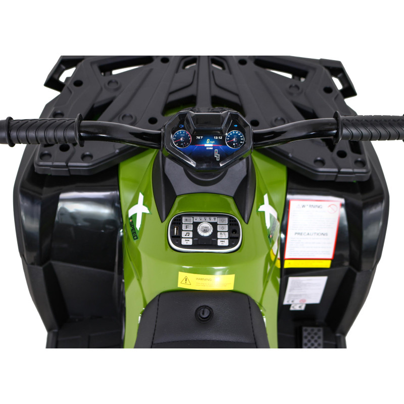 Quad XT-Speed dla dzieci Zielony + Napęd 4x4 + EVA + Wolny Start + Radio MP3 + LED
