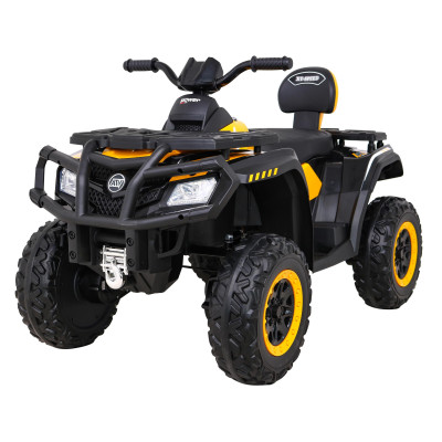 Quad XT-Speed dla dzieci Żółty + Napęd 4x4 + EVA + Wolny Start + Radio MP3 + LED