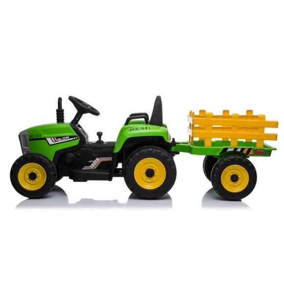 Traktor na Akumulator z Przyczepą XMX611 Zielony Traktor na Akumulator z Przyczepą XMX611 Zielony