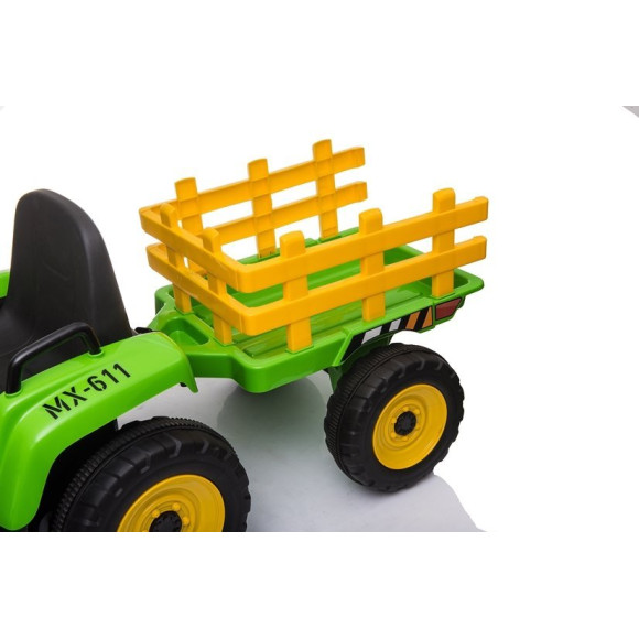 Traktor na Akumulator z Przyczepą XMX611 Zielony Traktor na Akumulator z Przyczepą XMX611 Zielony