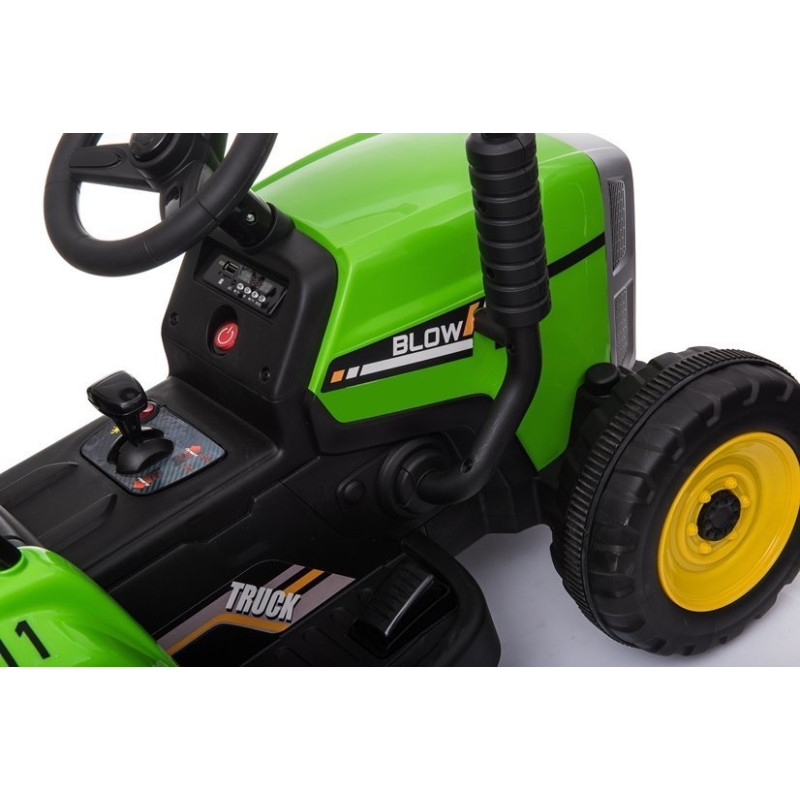 Traktor na Akumulator z Przyczepą XMX611 Zielony