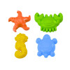 Foremki Morskie Do Piasku 4 Sztuki Krab Żółw Rozgwiazda Konik Żółty Zielony