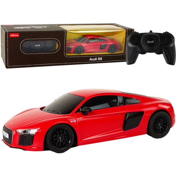 Auto R/C Audi R8 1:24 Rastar Czerwone Auto R/C Audi R8 1:24 Rastar Czerwone